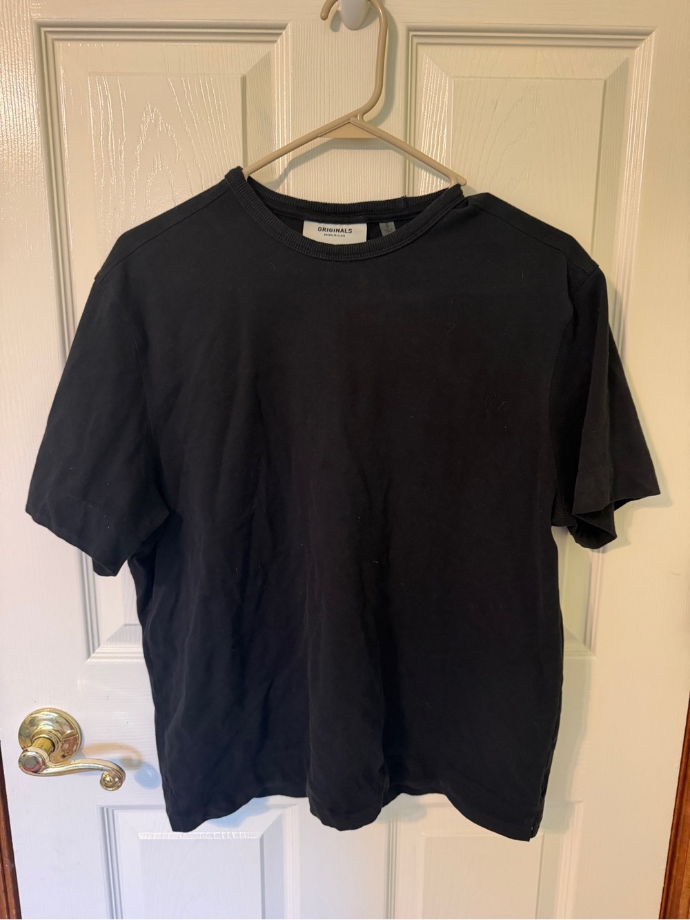 Brooklyn Cloth Black Short Sleeve Crewneck Tee - Solid Black